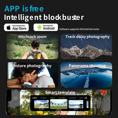 AOCHUAN 3-assige handheld gimbal-stabilisator voor smartphone met invullicht voor iPhone Android Face Tracking Vlog Smart XE2025-11-09 11:26:11